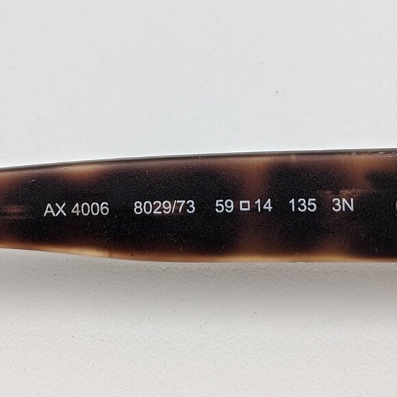 🕶️Armani Exchange AX4006 8029/73 Sunglasses 59/14 135 /KAD455🕶️ - Picture 4 of 10